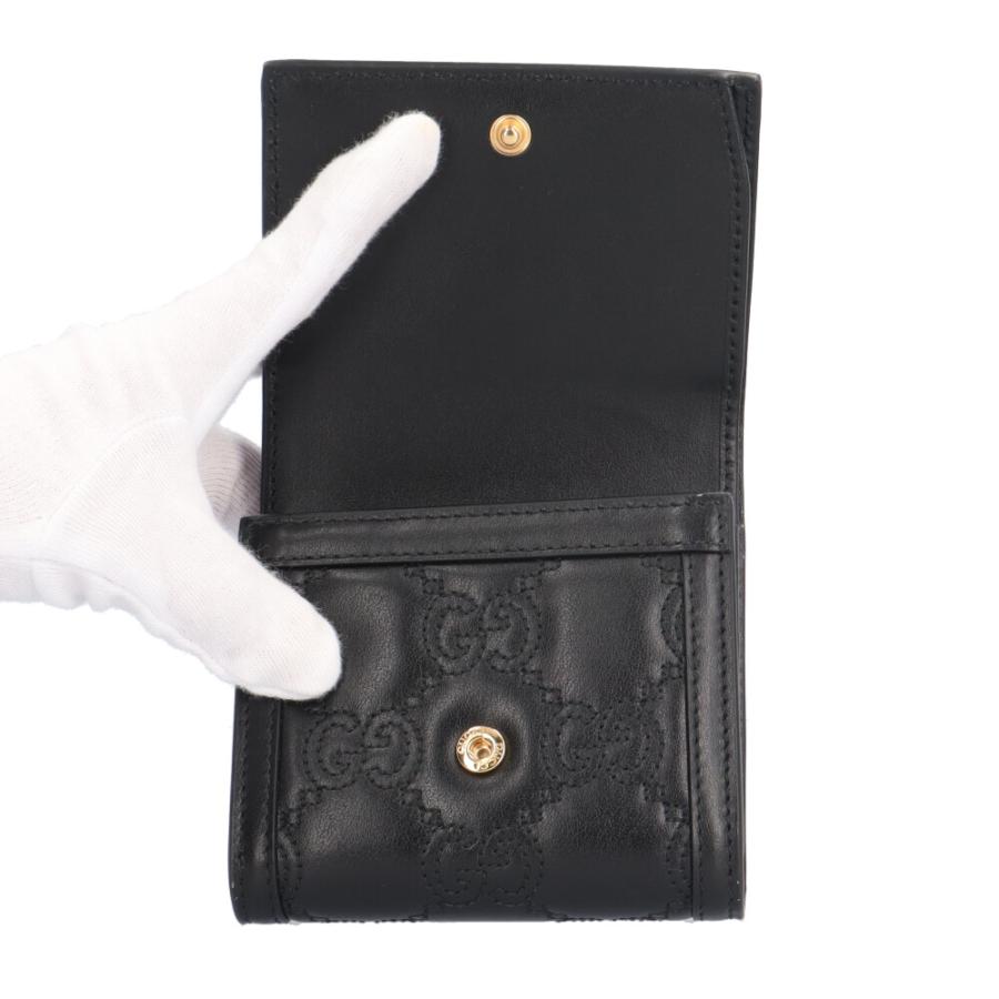 グッチ カードケースウォレット GGマトラッセ 723799 二折財布小銭入付き GUCCI（グッチ） カードケース ウォレット GGマトラッセ 二つ折り財布