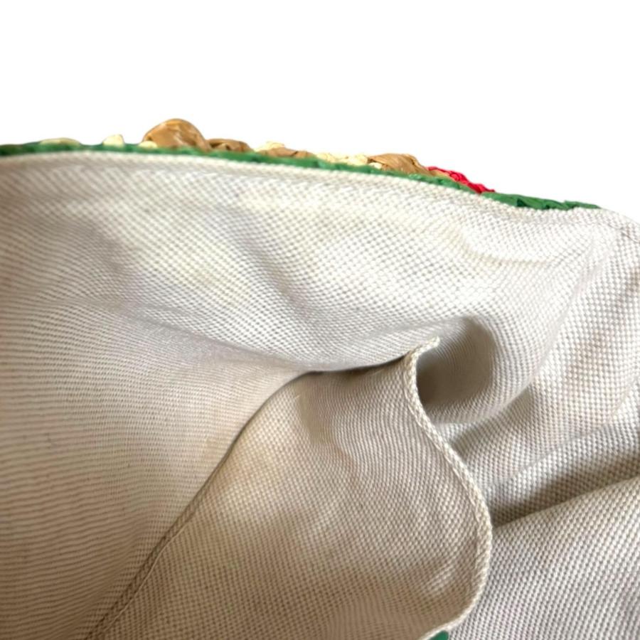 グッチ GGマーモント･ラフィア･チェーンショルダー  574433【Aランク】【中古】 GUCCI（グッチ） ラフィア チェーンショルダー GGマーモント