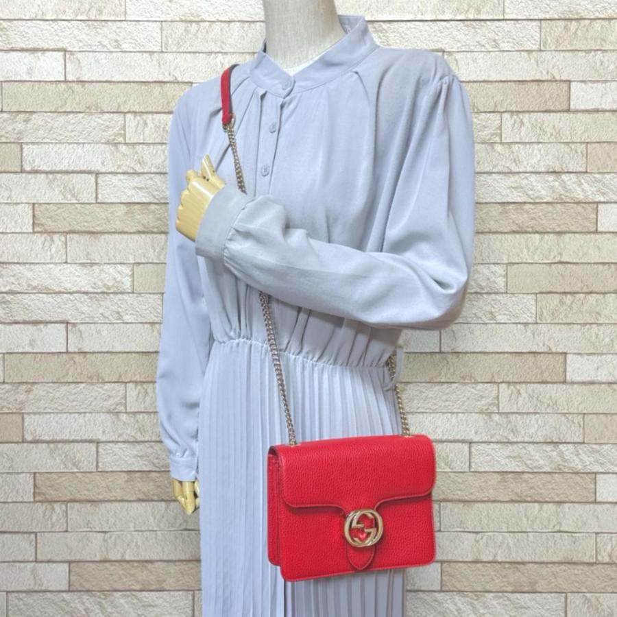 GUCCI（グッチ） インターロッキングG ショルダーバッグ レザー 510304