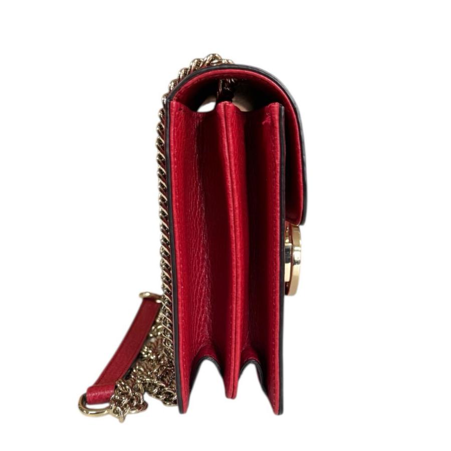 グッチ インターロッキングG ショルダーバッグ レザー 510304 レッド レディース GUCCI  中古 GUCCI（グッチ） インターロッキングG ショルダーバッグ レザー 510304