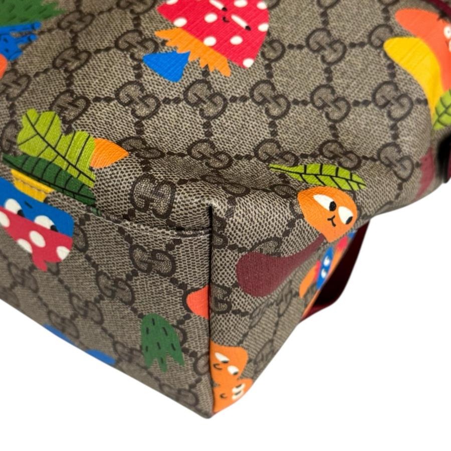 グッチ マッシュルーム チルドレンズ GGスプリーム リュック・デイパック PVC 271327 レディース GUCCI  中古 R&Kリサイクルキング GUCCI（グッチ） マッシュルーム チルドレンズ GGスプリーム リュック