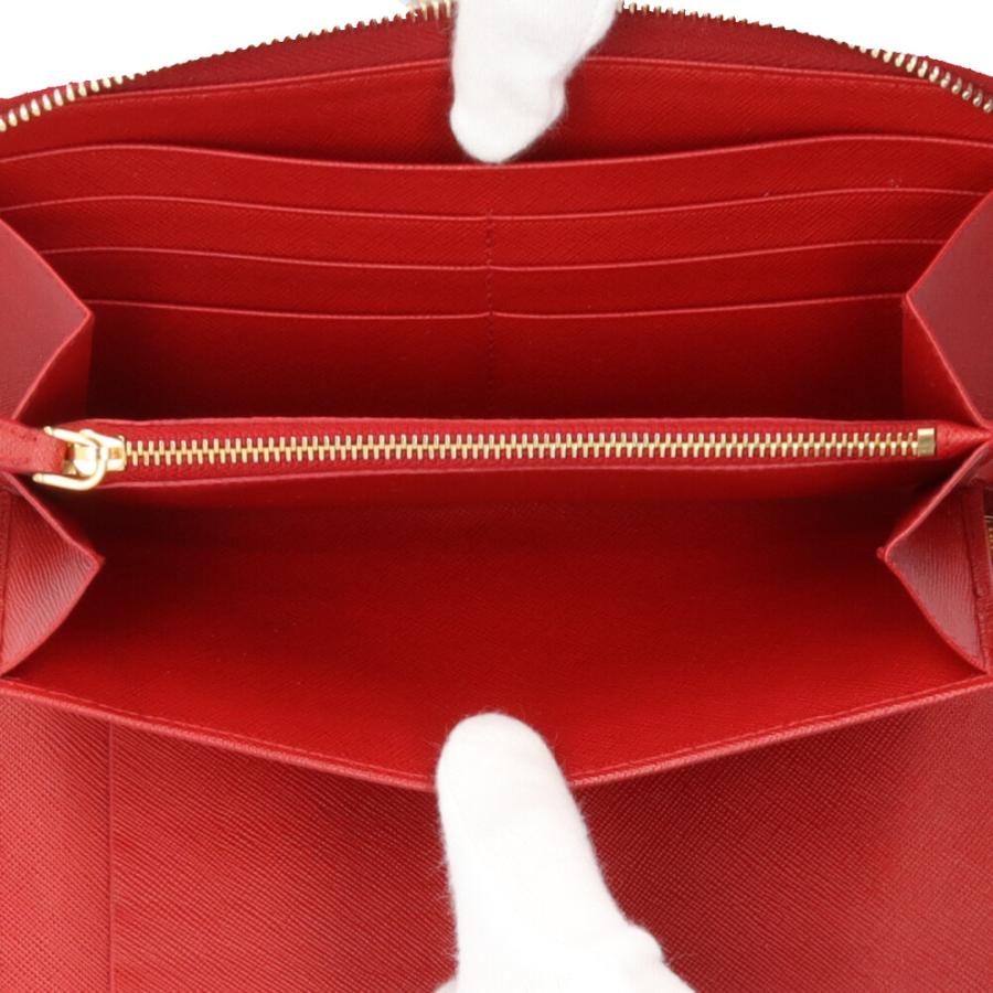 プラダ サフィアーノ 長財布 レザー 1M1188 ユニセックス PRADA  中古 PRADA（プラダ） サフィアーノ 長財布 レザー 1M1188 ユニセックス