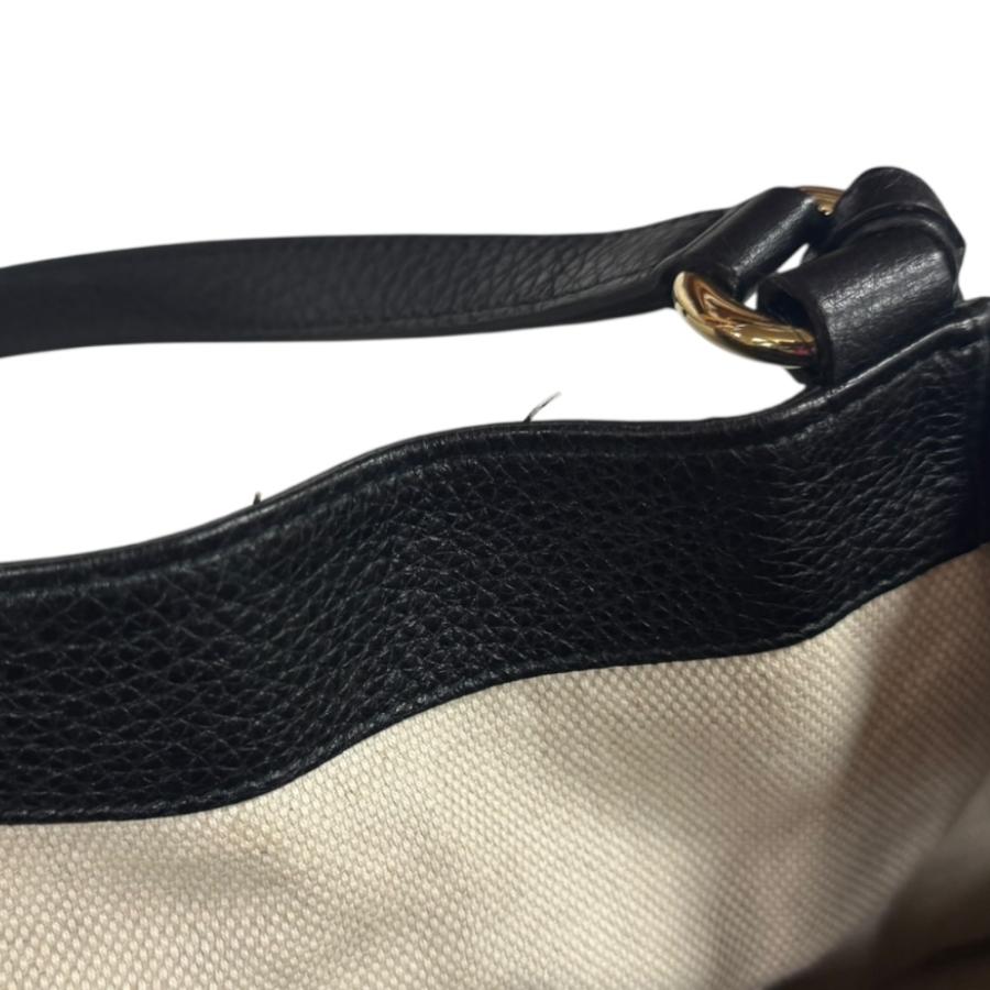 グッチ ソーホー ショルダーバッグ レザー 282309 ブラック レディース GUCCI  中古 GUCCI（グッチ） ソーホー ショルダーバッグ レザー 282309 ブラック