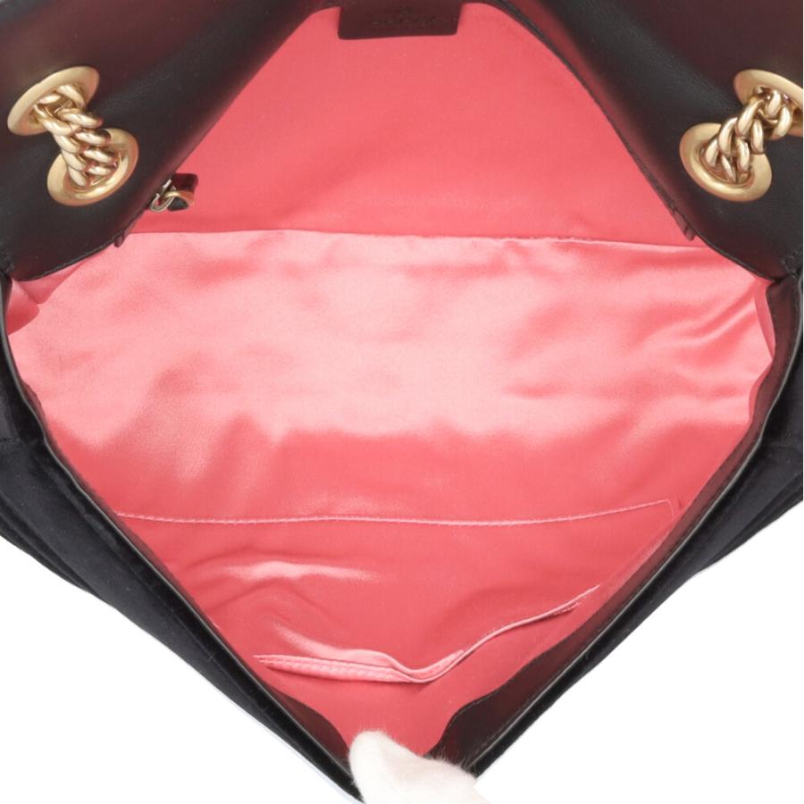GUCCI（グッチ） GGマーモント ショルダーバッグ ベロア 443496