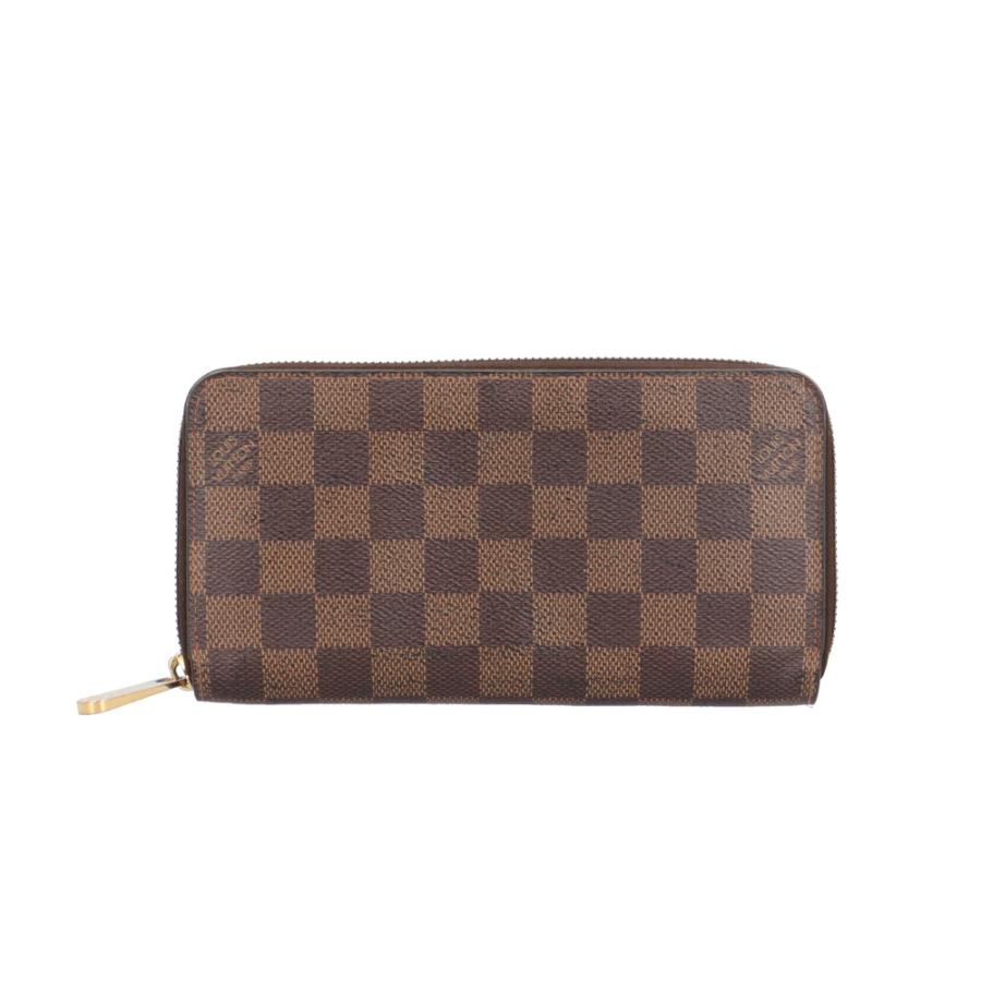 中古LVルイヴィトンN60015ダミエラウンドジップ長財布 LOUIS VUITTON（ルイ・ヴィトン） ジッピーウォレット ダミエ 長財布