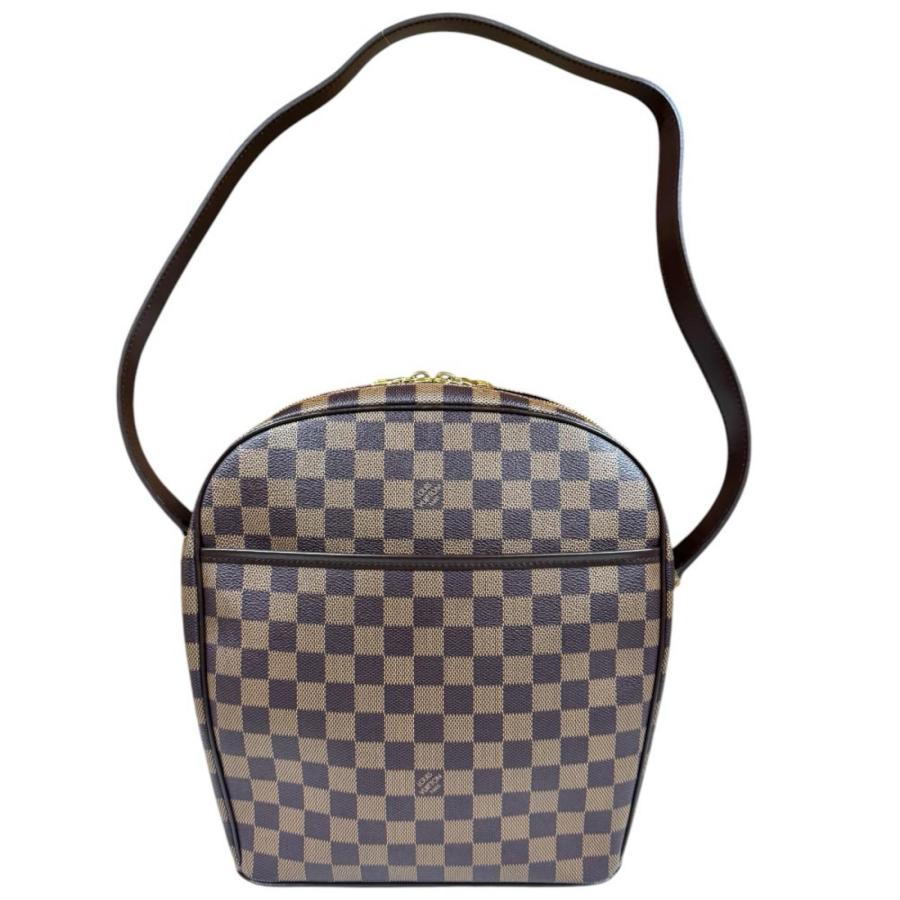 ルイヴィトン イパネマGM ダミエ ショルダーバッグ ダミエキャンバス N51292 ブラウン ユニセックス LOUIS VUITTON  中古 LOUIS VUITTON（ルイ・ヴィトン） イパネマGM ダミエ ショルダーバッグ