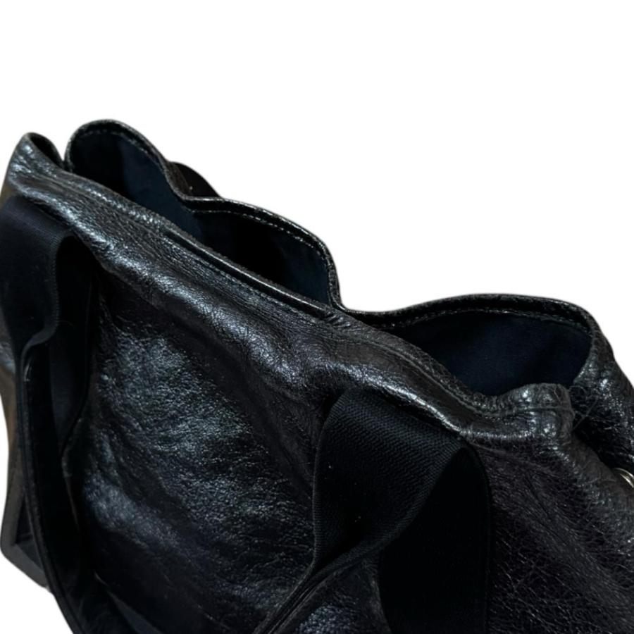 BALENCIAGA（バレンシアガ） ネイビーカバ S トートバッグ レザー