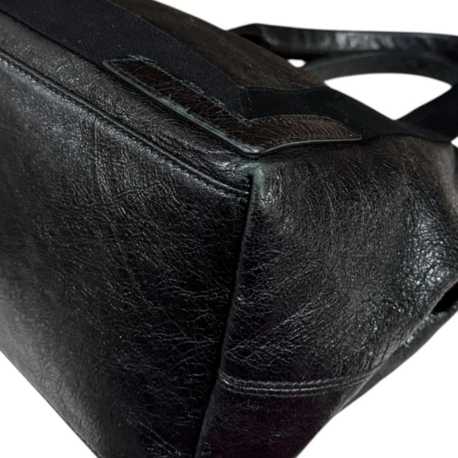 BALENCIAGA（バレンシアガ） ネイビーカバ S トートバッグ レザー