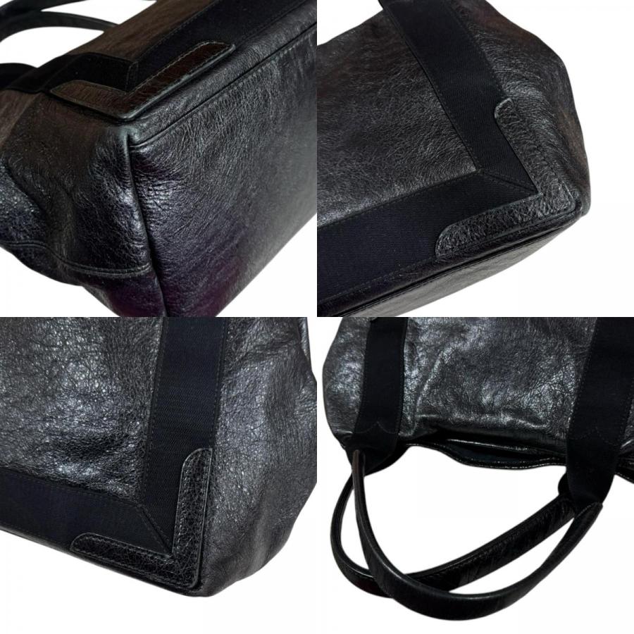 BALENCIAGA（バレンシアガ） ネイビーカバ S トートバッグ レザー
