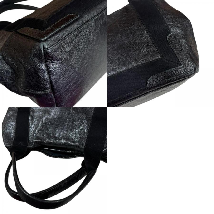 BALENCIAGA（バレンシアガ） ネイビーカバ S トートバッグ レザー