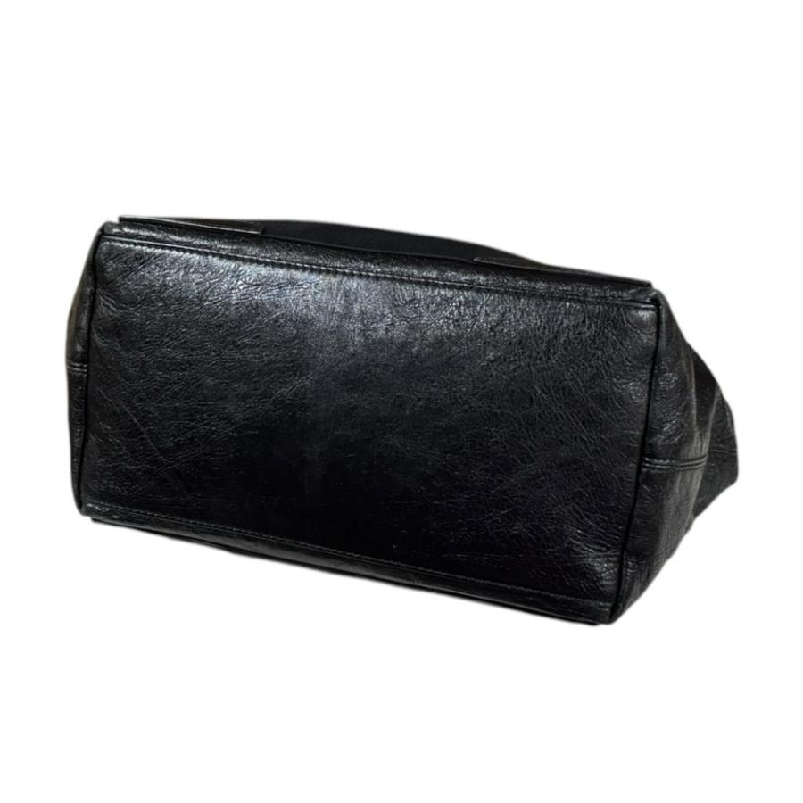 BALENCIAGA（バレンシアガ） ネイビーカバ S トートバッグ レザー