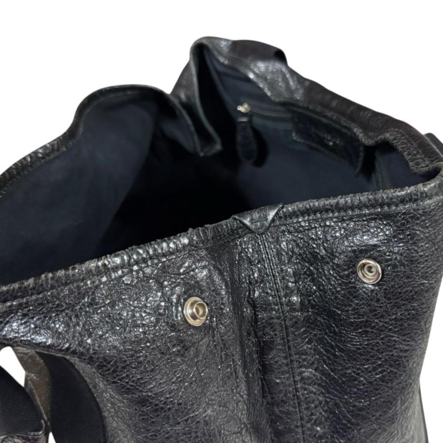 BALENCIAGA（バレンシアガ） ネイビーカバ S トートバッグ レザー 