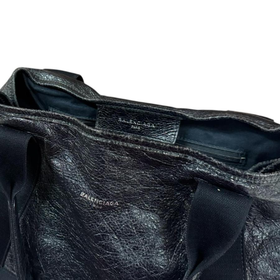 BALENCIAGA（バレンシアガ） ネイビーカバ S トートバッグ レザー
