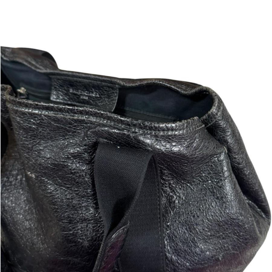 BALENCIAGA（バレンシアガ） ネイビーカバ S トートバッグ レザー