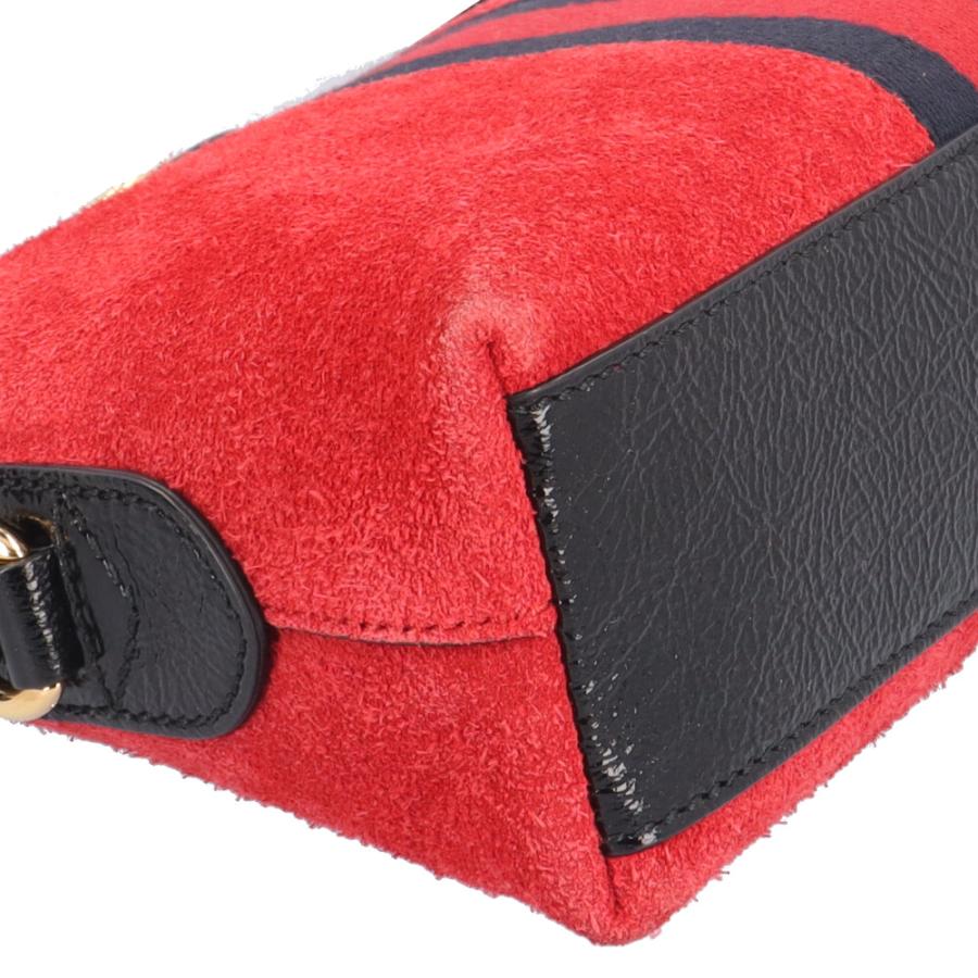 グッチ オフィディア ショルダーバッグ スウェード 499621 レッド レディース GUCCI  中古 R&Kリサイクルキング GUCCI（グッチ） オフィディア ショルダーバッグ スウェード 499621