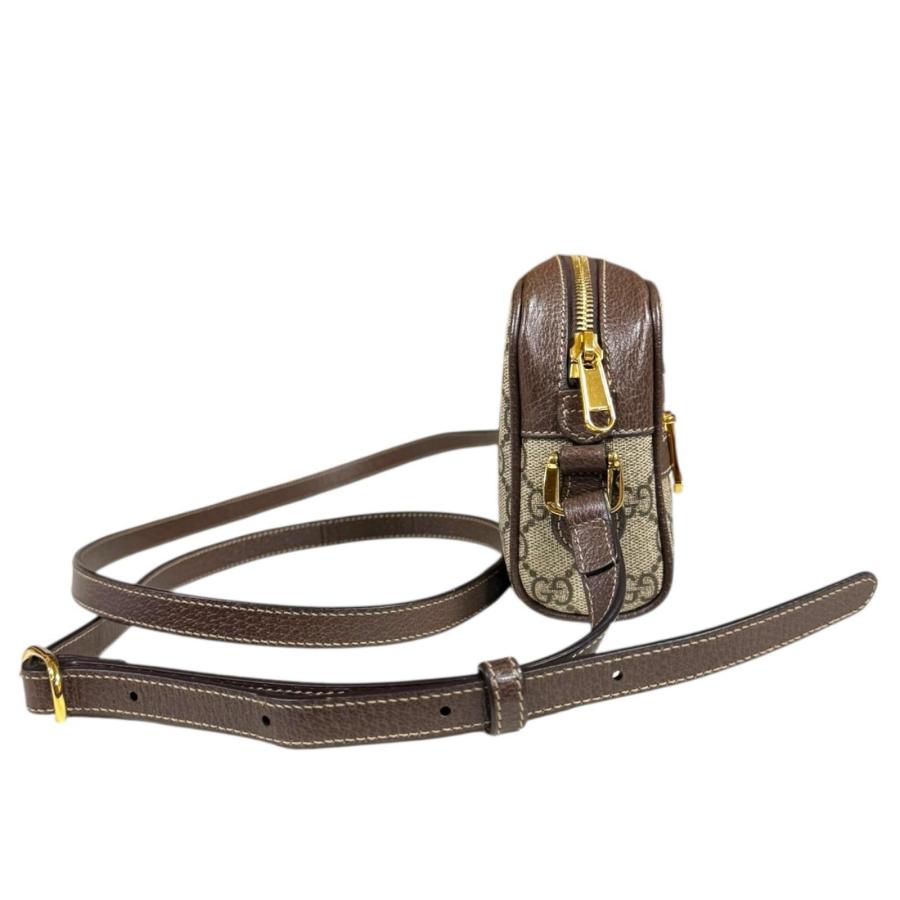 グッチ ミニバッグ オフィディア ショルダーバッグ GGスプリームキャンバス 517350 ブラウン レディース GUCCI  中古 GUCCI（グッチ） ミニバッグ オフィディア ショルダーバッグ GG