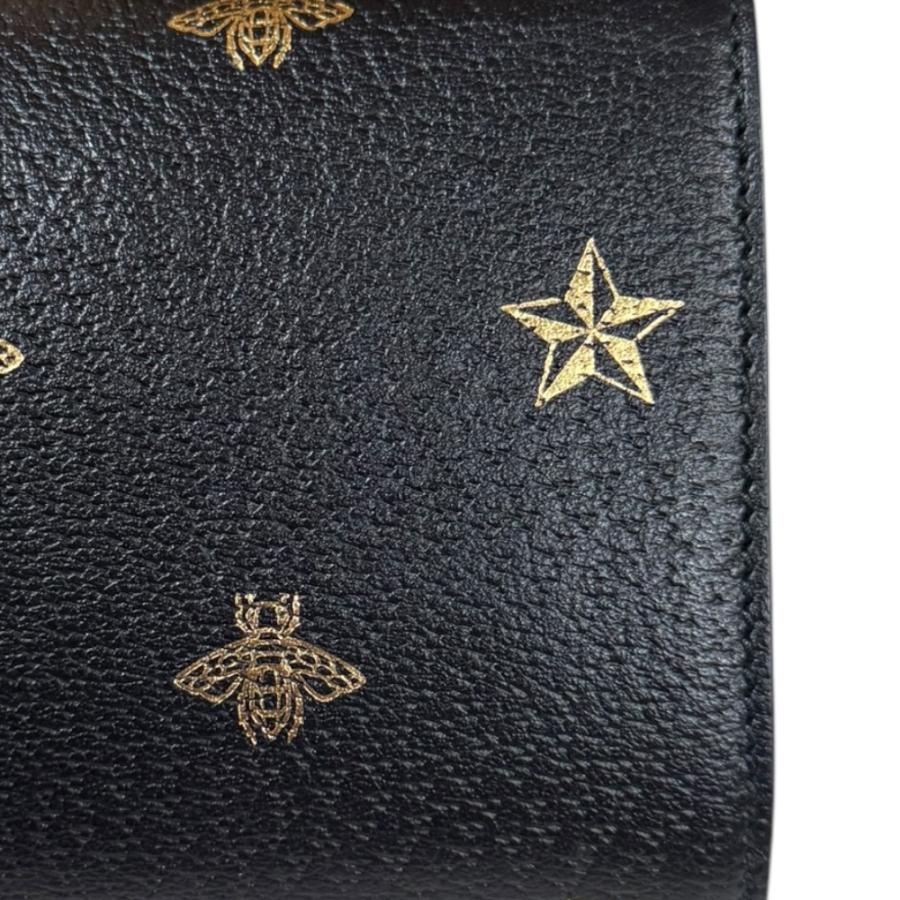 GUCCI（グッチ） ビースター ショルダーバッグ レザー 432182 ブラック
