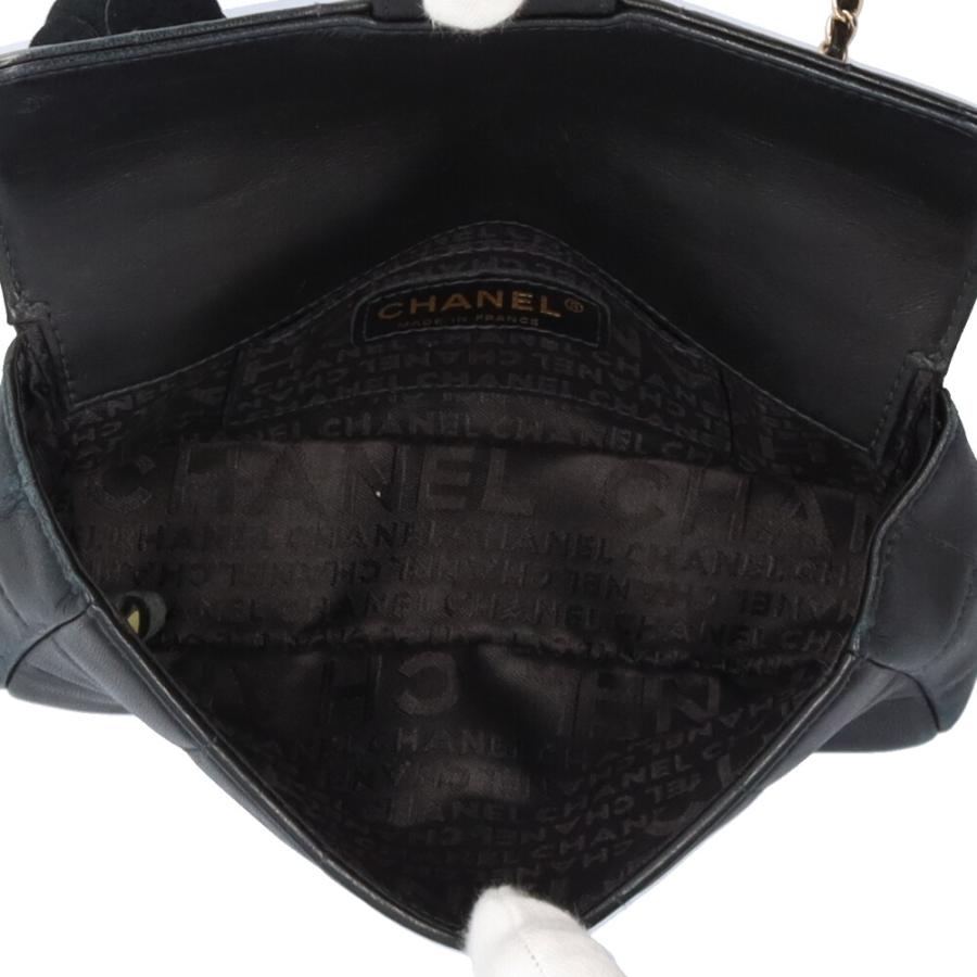 CHANEL（シャネル） チョコバー カメリア ショルダーバッグ ラムスキン