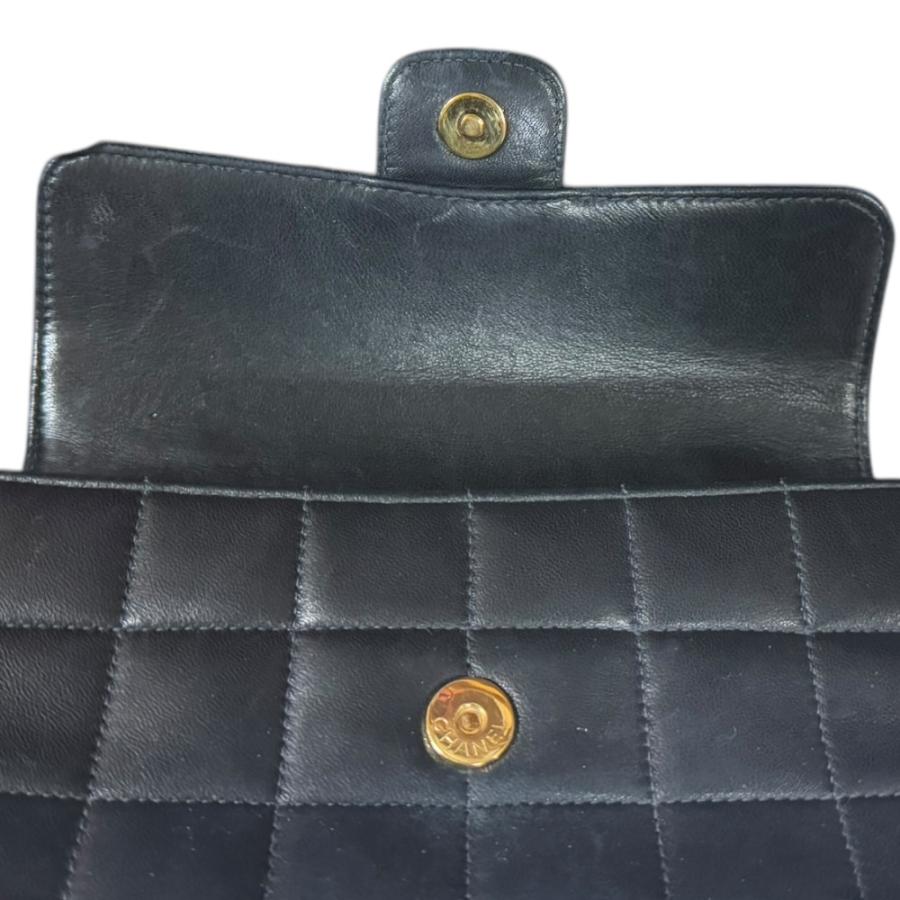 CHANEL（シャネル） チョコバー カメリア ショルダーバッグ ラムスキン