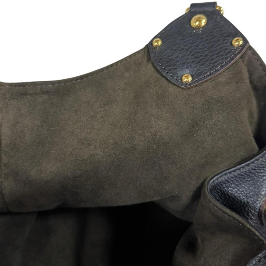 ルイヴィトン L マヒナ ショルダーバッグ モノグラムマヒナ Ｍ95765 ブラック レディース LOUIS VUITTON 中古_9