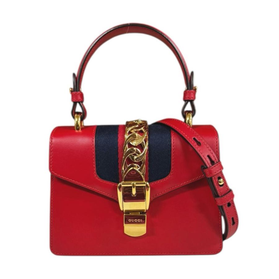GUCCI（グッチ） シルヴィ ショルダーバッグ レザー 470270 レッド