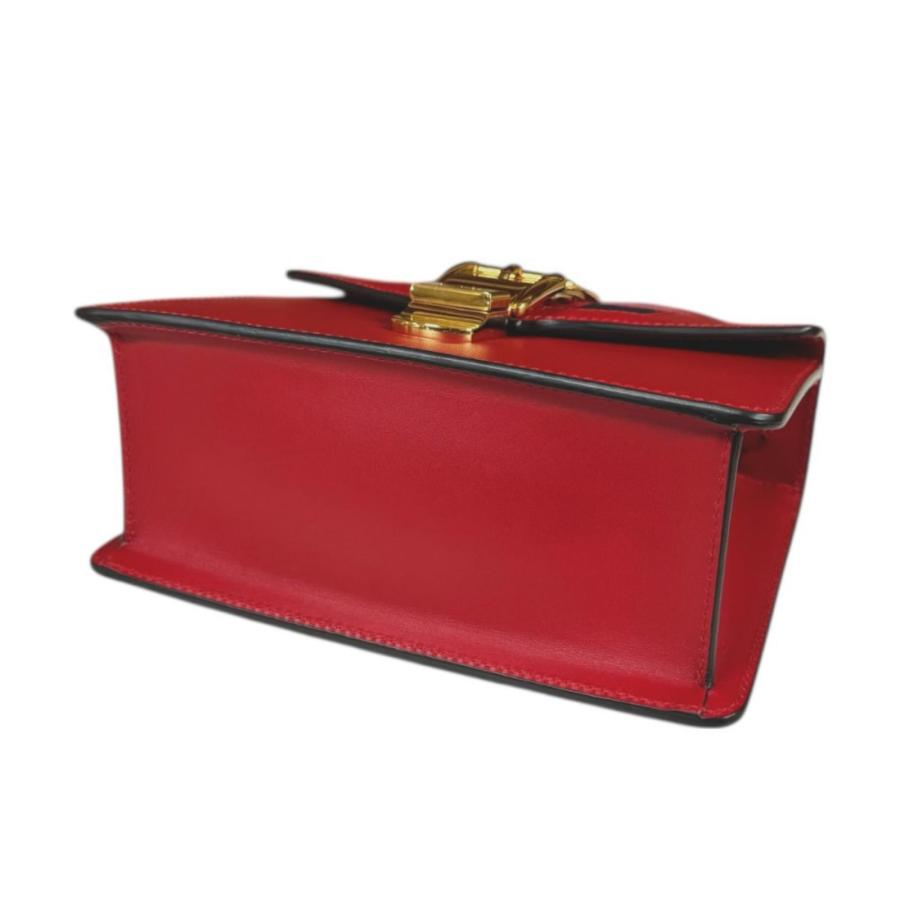 グッチ シルヴィ ショルダーバッグ レザー 470270 レッド レディース GUCCI  中古 GUCCI（グッチ） シルヴィ ショルダーバッグ レザー 470270 レッド