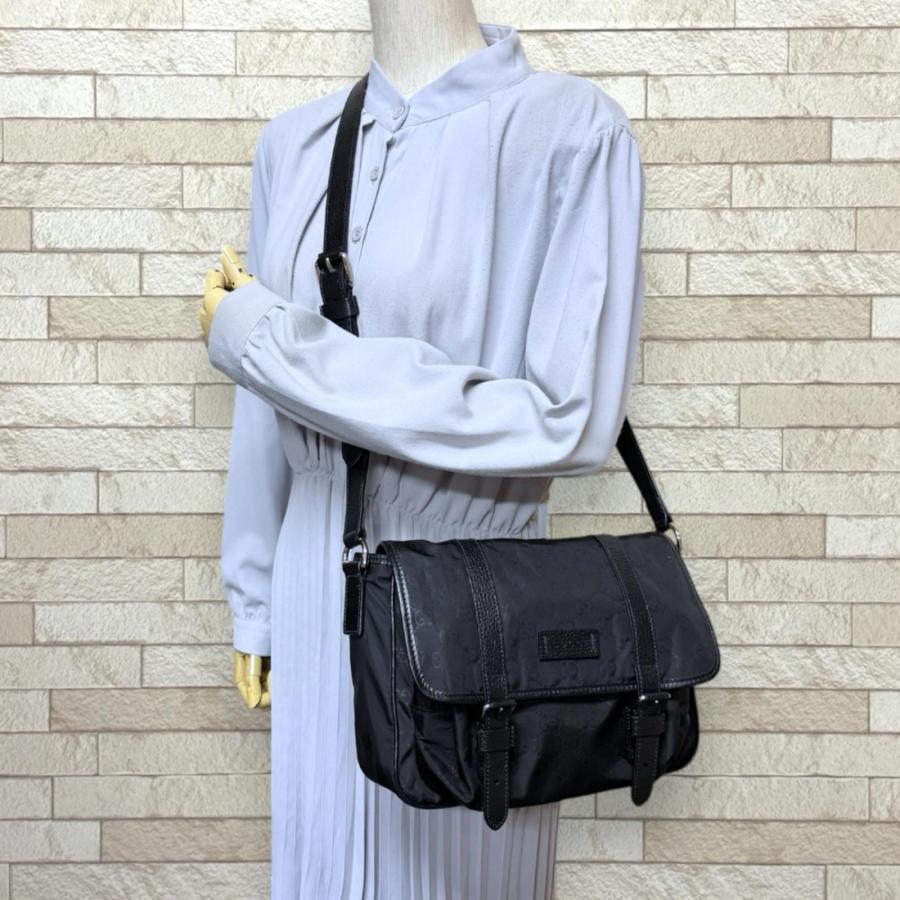 GUCCI（グッチ） ショルダーバッグ 210335 ブラック メンズ 中古 美品