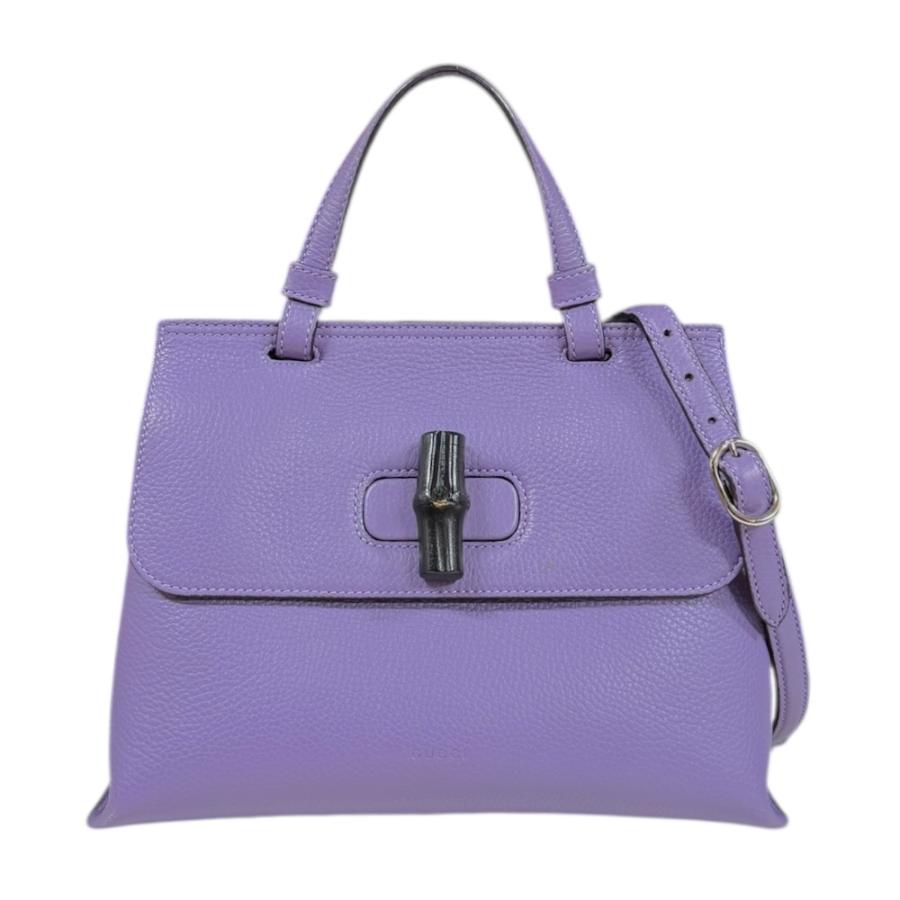 GUCCI（グッチ） デイリー バンブー ショルダーバッグ レザー 370831 
