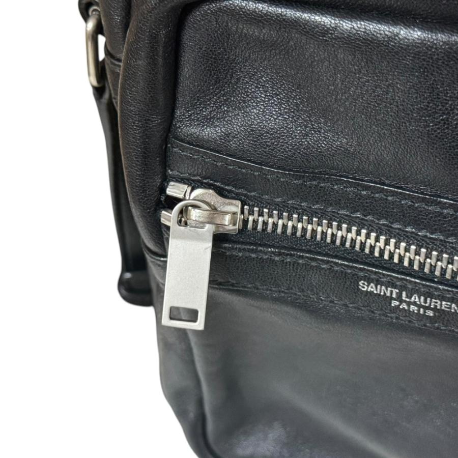 サンローラン ショルダーバッグ レザー 581700-0520 ブラック