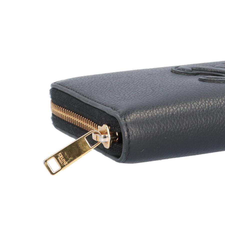 CELINE（セリーヌ） ラージジップウォレット トリオンフ 長財布 レザー