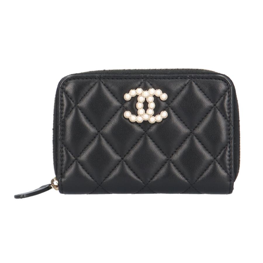 CHANEL（シャネル） ココパール マトラッセ コインケース ラムスキン
