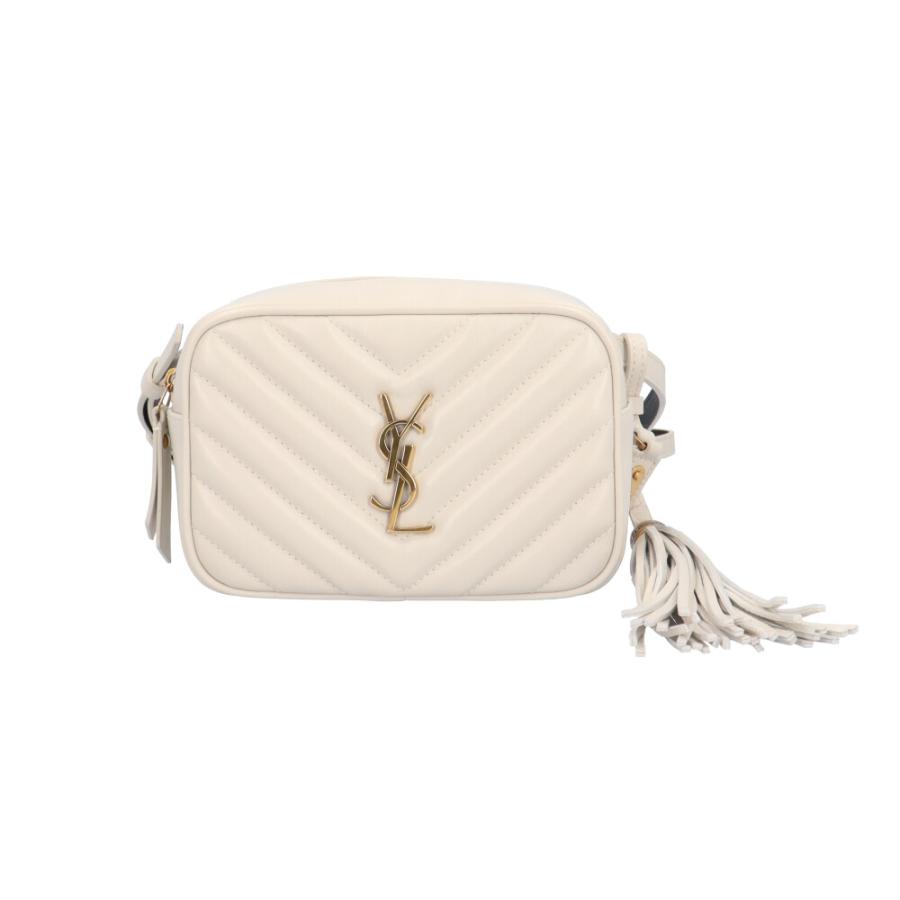 SAINT LAURENT ホワイトショルダーバッグ エンヴェロップ スモール ショルダーバッグ ブランヴィンテージ