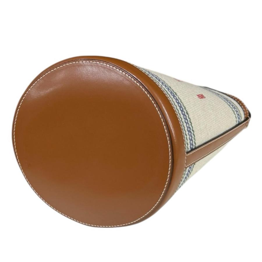 マルニ スモールバケットバッグ トロピカリア ショルダーバッグ キャンバス SCMP0056U2 ブラウン レディース MARNI  中古 MARNI（マルニ） スモールバケットバッグ トロピカリア ショルダー
