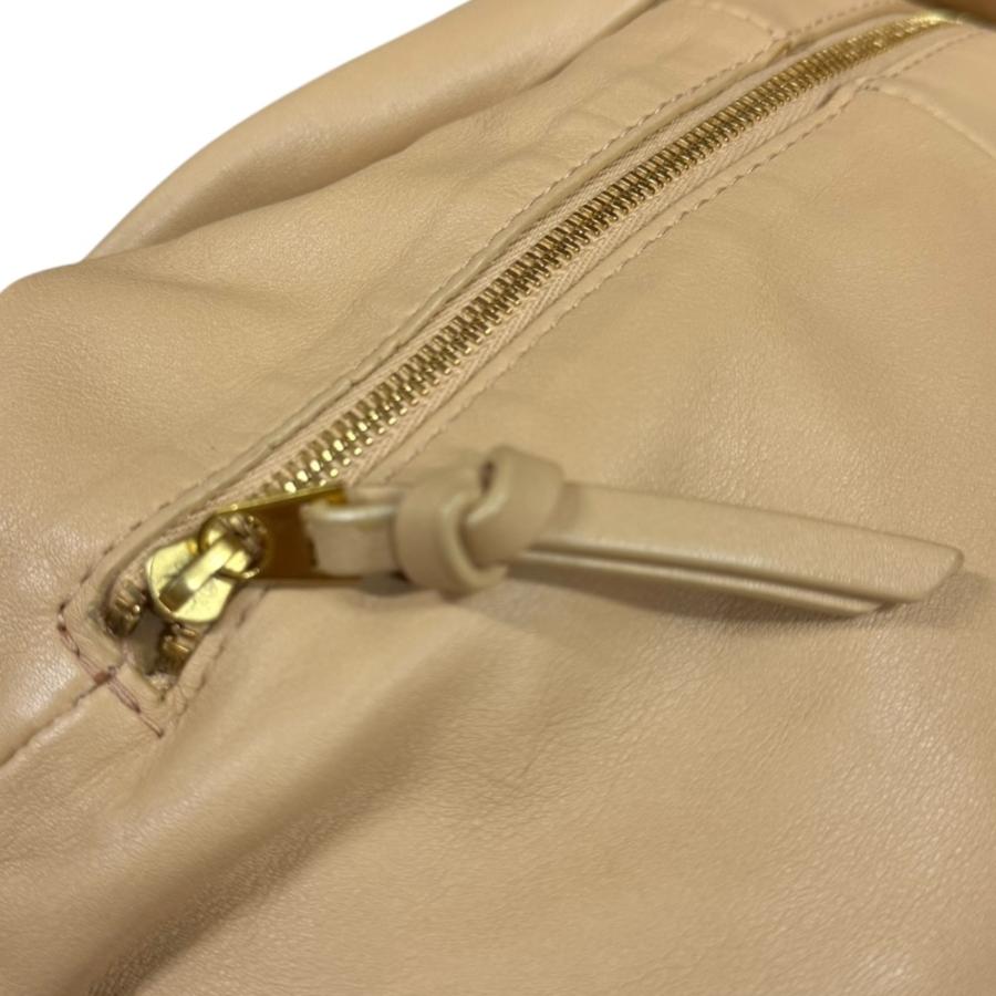 ボッテガヴェネタ ダブルノット ハンドバッグ カーフ 629635 ベージュ