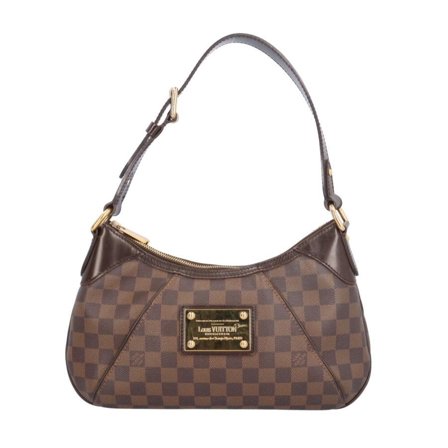 ルイヴィトン テムズPM ダミエ ショルダーバッグ ダミエキャンバス N48180 ブラウン レディース LOUIS VUITTON  中古 LOUIS VUITTON（ルイ・ヴィトン） テムズPM ダミエ ショルダーバッグ