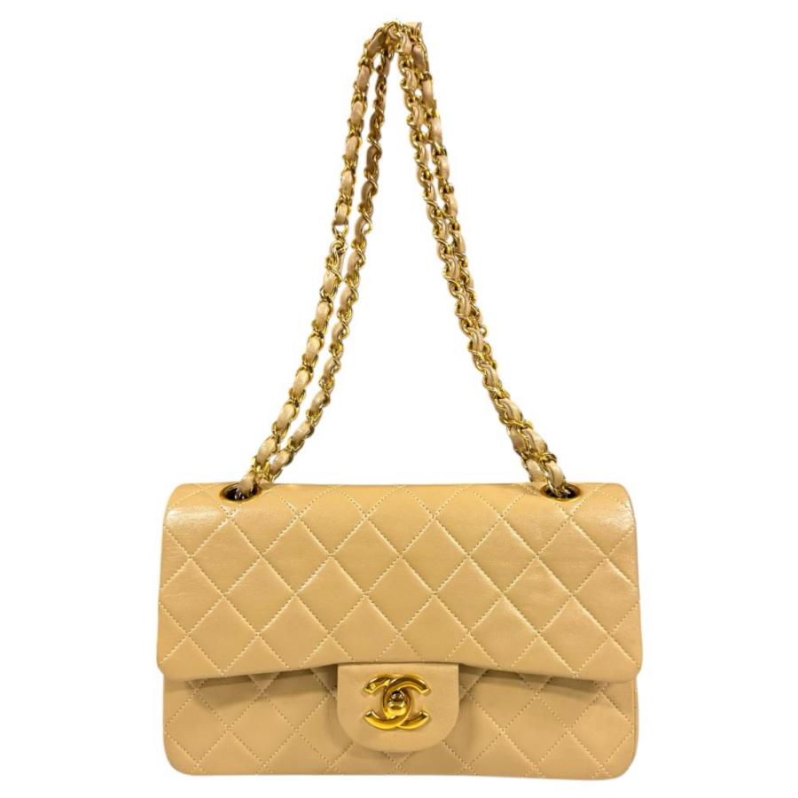 CHANEL（シャネル） マトラッセ ショルダーバッグ ラムスキン ベージュ