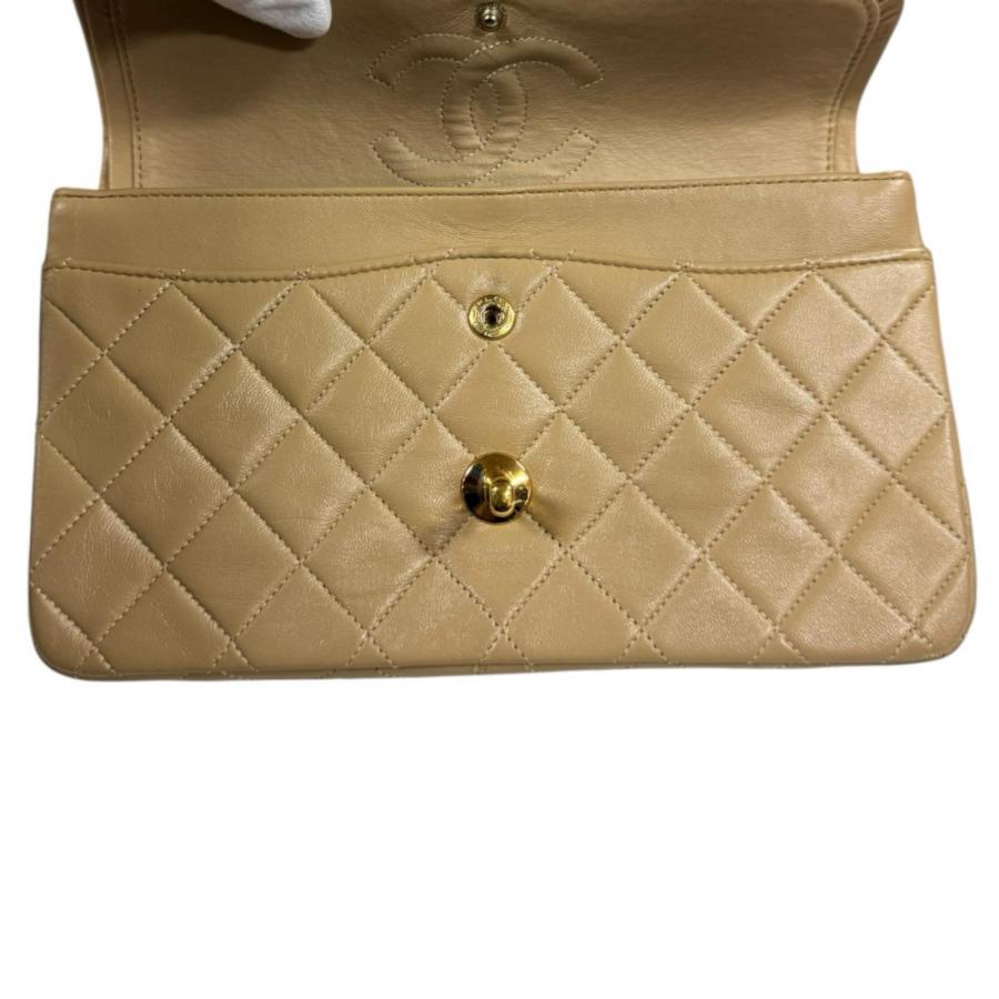 CHANEL シャネル マトラッセ ショルダーバッグ ヴィンテージ ベージュ CHANEL（シャネル） マトラッセ ショルダーバッグ ラムスキン ベージュ