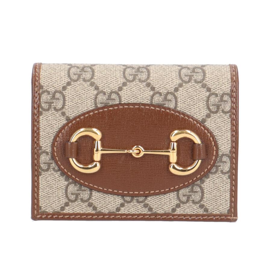 美品✨GUCCI グッチ 折り財布 GGスプリーム ホースビット 金具 PVC GUCCI（グッチ） カードケース ウォレット ホースビット 1955 二つ折り