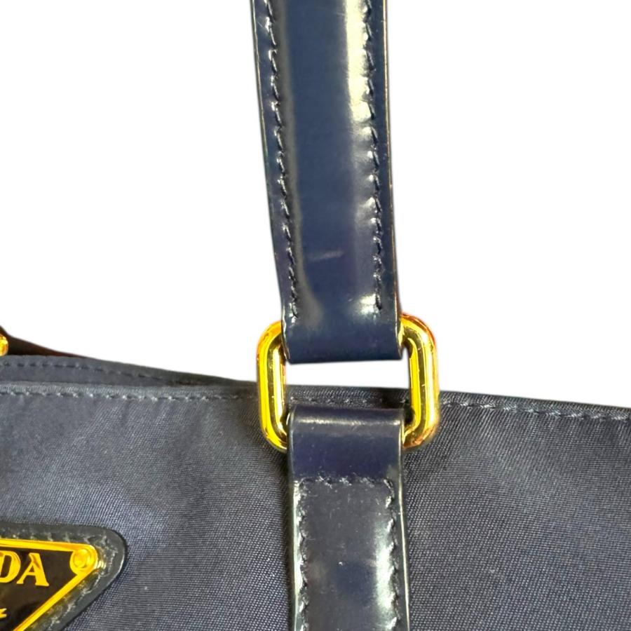 PRADA（プラダ） トートバッグ ナイロン 1BG290 ネイビー レディース