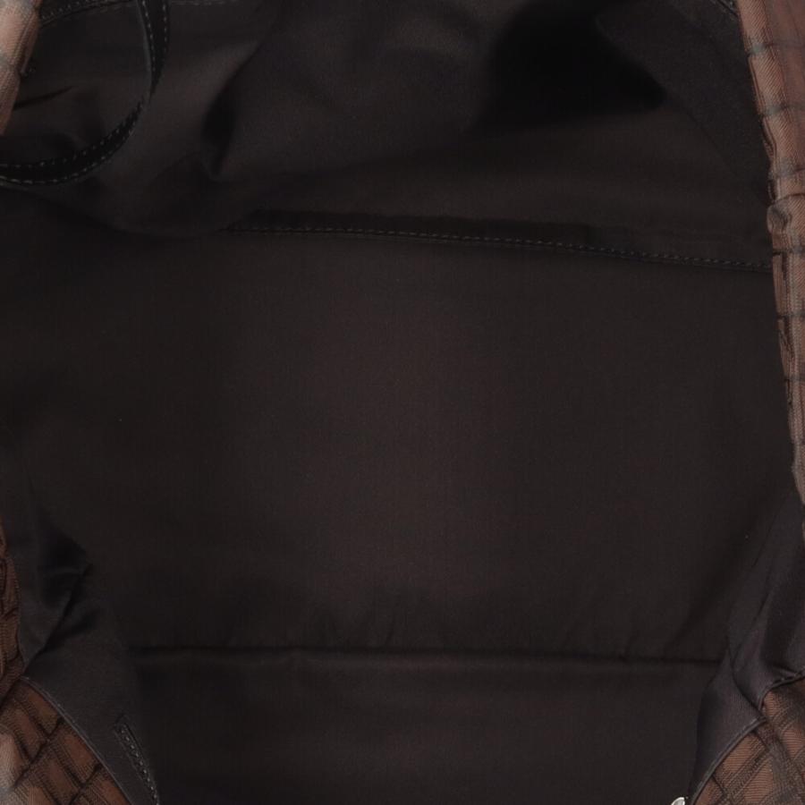 シャネル ニュートラベル トートバッグ ナイロンジャガード A26156 ブラウン レディース CHANEL 中古の画像