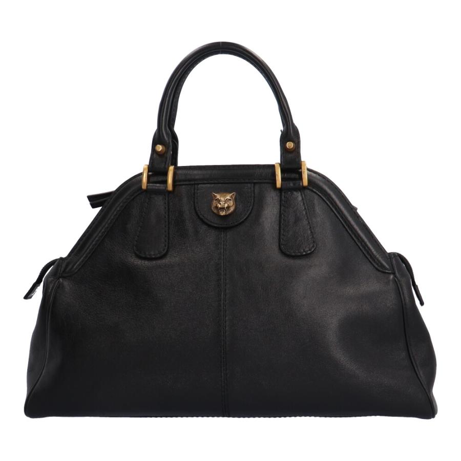 GUCCI グッチ リベル ミディアム GGマーモント ハンドバッグ レザー 