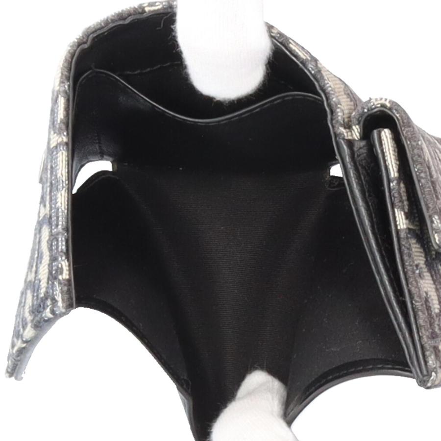 ディオール オブリーク 三つ折り財布 キャンバス レディース Dior  中古 R&Kリサイクルキング ディオール オブリーク 三つ折り財布 キャンバス レディース Dior 中古