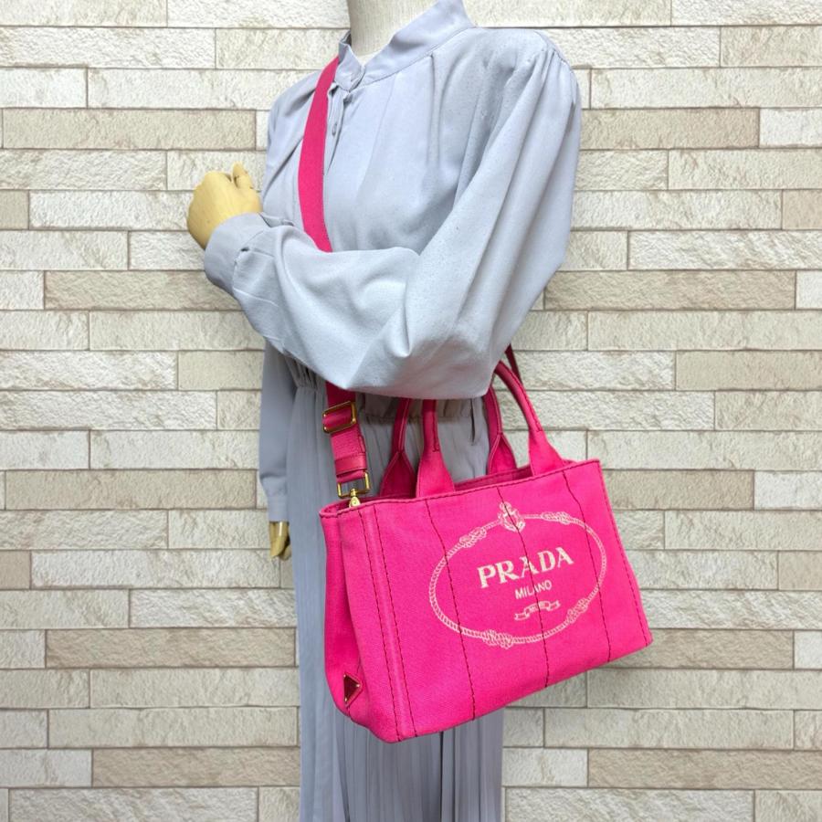 PRADA（プラダ） カナパトートSS ショルダーバッグ キャンバス 1BG439
