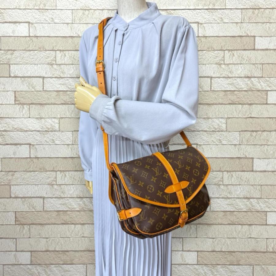 本物 ルイヴィトン モノグラム ソミュールMM LOUIS VUITTON ☆ 札幌市 北区 屯田 ルイヴィトン LOUIS VUITTON ソミュール30 モノグラム・ミニ・ラン