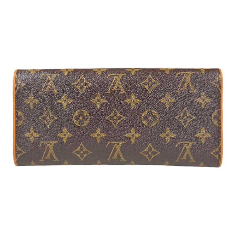 ルイヴィトン ポシェットツインGM モノグラム ショルダーバッグ モノグラムキャンバス M51852 ブラウン レディース LOUIS VUITTON  中古 LOUIS VUITTON（ルイ・ヴィトン） ポシェットツインGM モノグラム