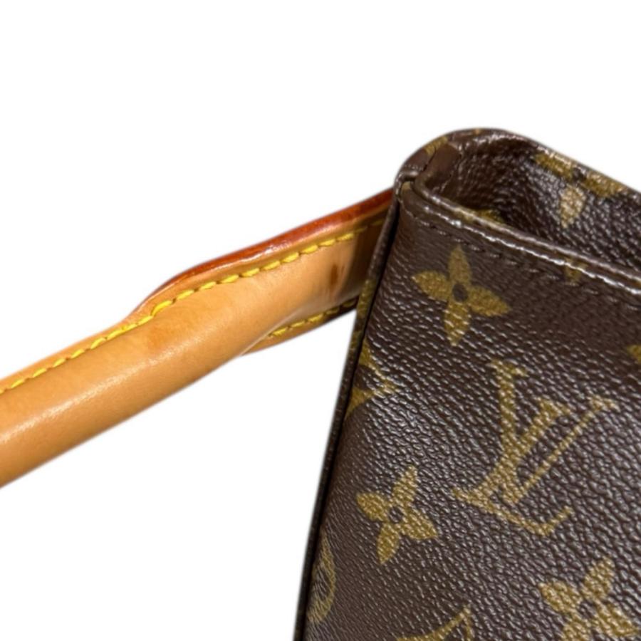 ルイ・ヴィトン LOUIS VUITTON ルーピングMM モノグラム ショルダーバッグ バッグ PVCコーティングキャンバス レザー レディース ブラウン系 M51146 【中古】 LOUIS VUITTON - ルイ・ヴィトン LOUIS VUITTON ルーピングMM