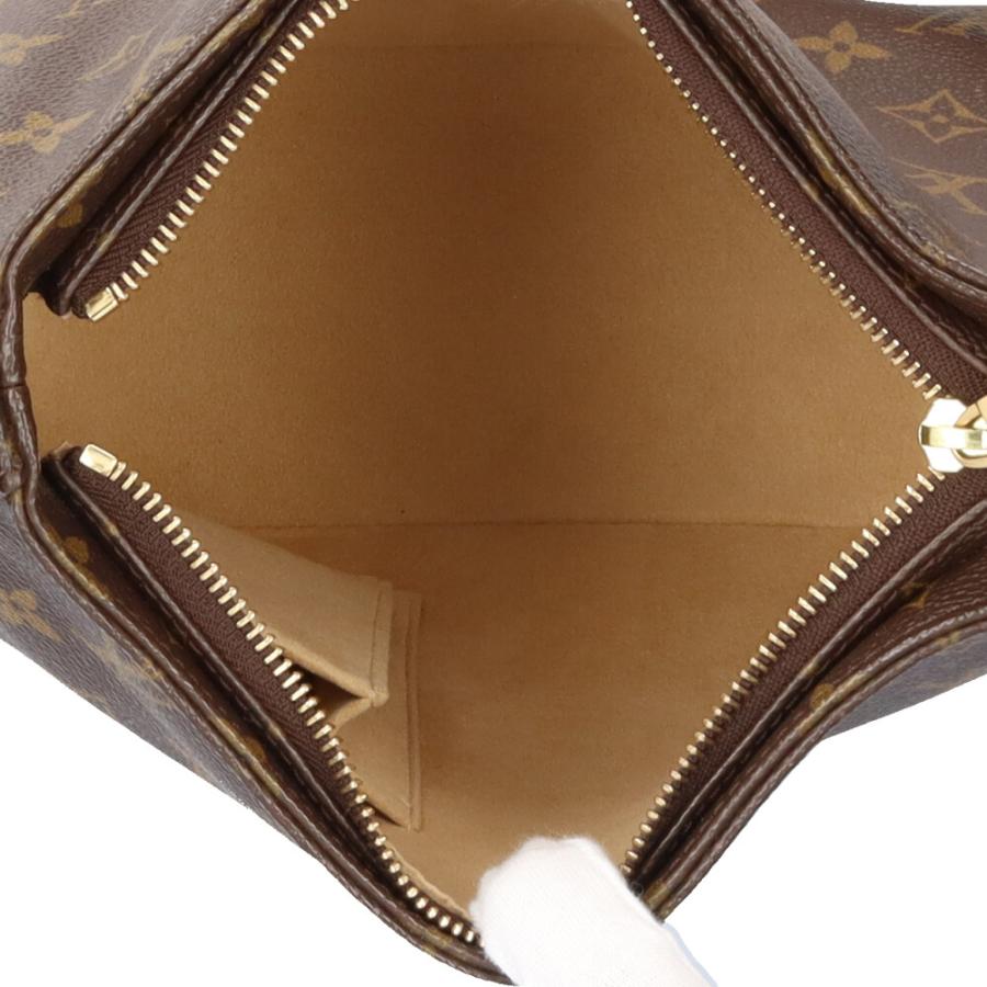 ルイ・ヴィトン LOUIS VUITTON ルーピングMM モノグラム ショルダーバッグ バッグ PVCコーティングキャンバス レザー レディース ブラウン系 M51146 【中古】 LOUIS VUITTON - ルイ・ヴィトン LOUIS VUITTON ルーピングMM