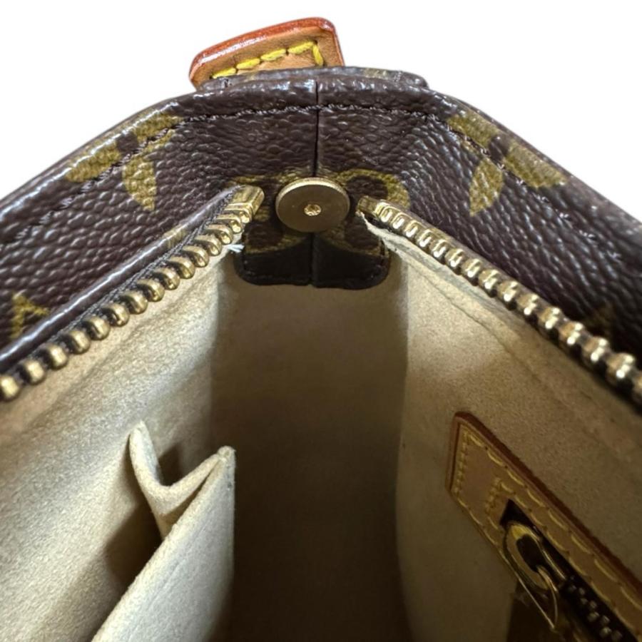 本物 ルイヴィトン LOUIS VUITTON LV ルーピング MM モノグラム ショルダーバッグ ハンドバッグ ブラウン M51146 Looping ビトン バッグ 中古 ルイヴィトンルーピングMM 14145 ブラウン レディース モノグラム