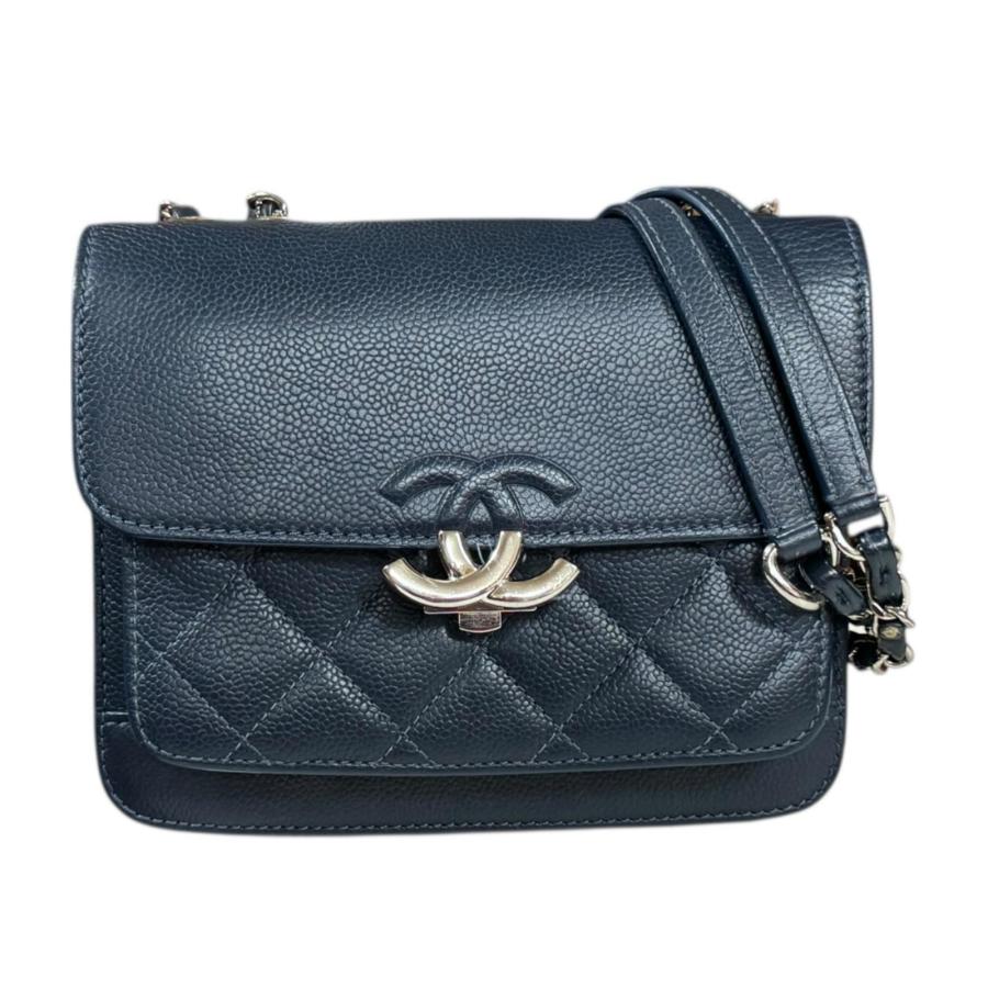 CHANEL（シャネル） ハーフココ ショルダーバッグ キャビアスキン