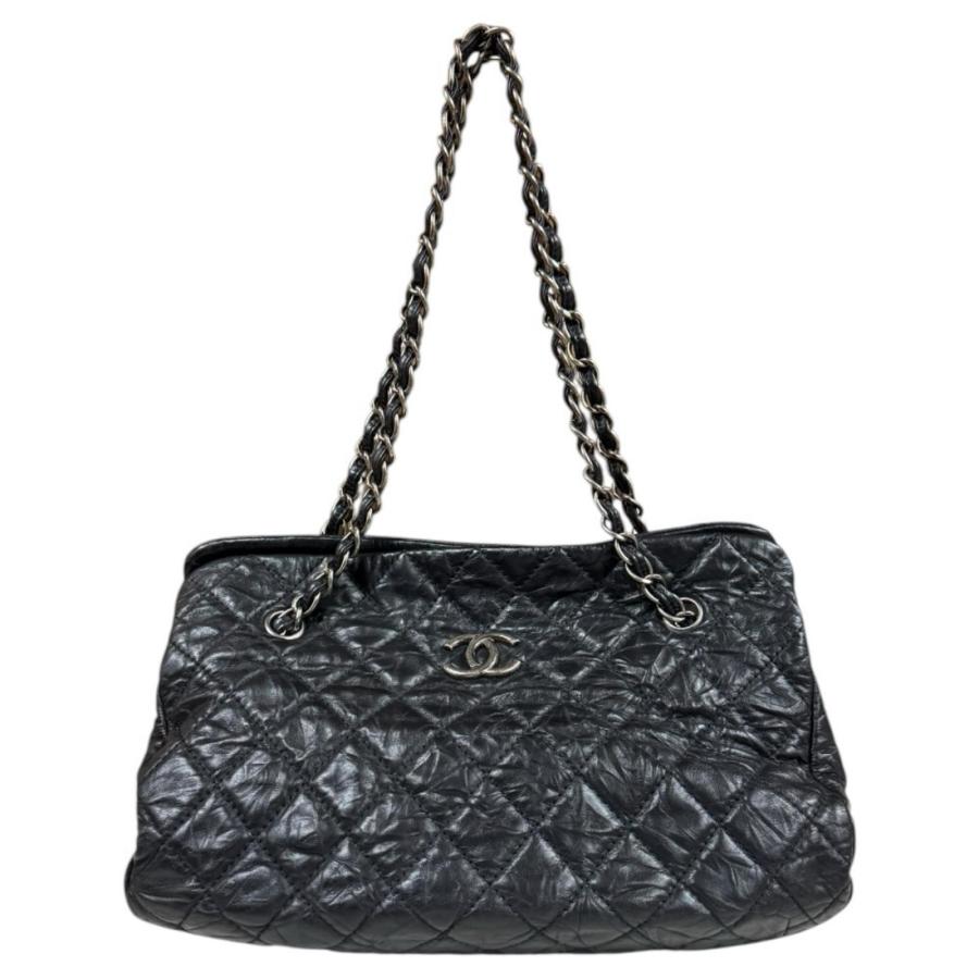 シャネル CHANEL マトラッセ ショルダーバッグ バッグ レザー レディース ブラック系 【中古】 CHANEL（シャネル） マトラッセ ショルダーバッグ レザー ブラック